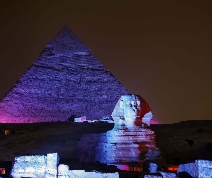 Sound and Light show at Giza Pyramids